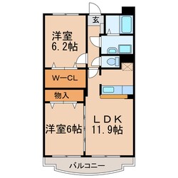 メゾン・ダルカンシールⅠ・Ⅱの物件間取画像